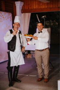 Sipos István vőfély és a vacsora Attilával