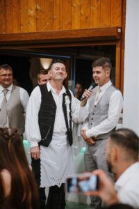 Sipos István vőfély és a vőlegény